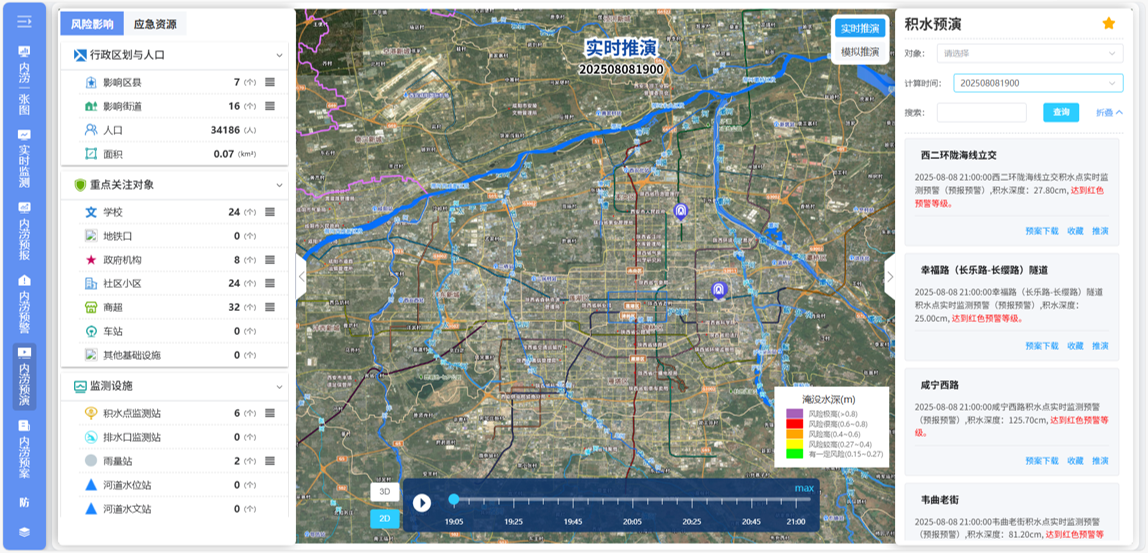 西安市智慧防汛平台建设项目 应用截图